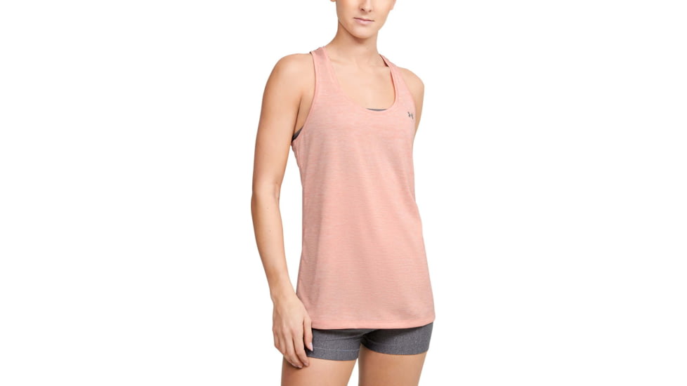 Under Armour UA Tech Twist Tank Top - Womens, Peach Frost, X-Small, 1275487846XS