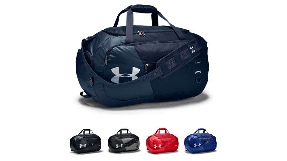 Under Armour Undeniable 4.0 Medium Duffle Bags, Academy, Black, Graphite Medium Heather, Red, Royal