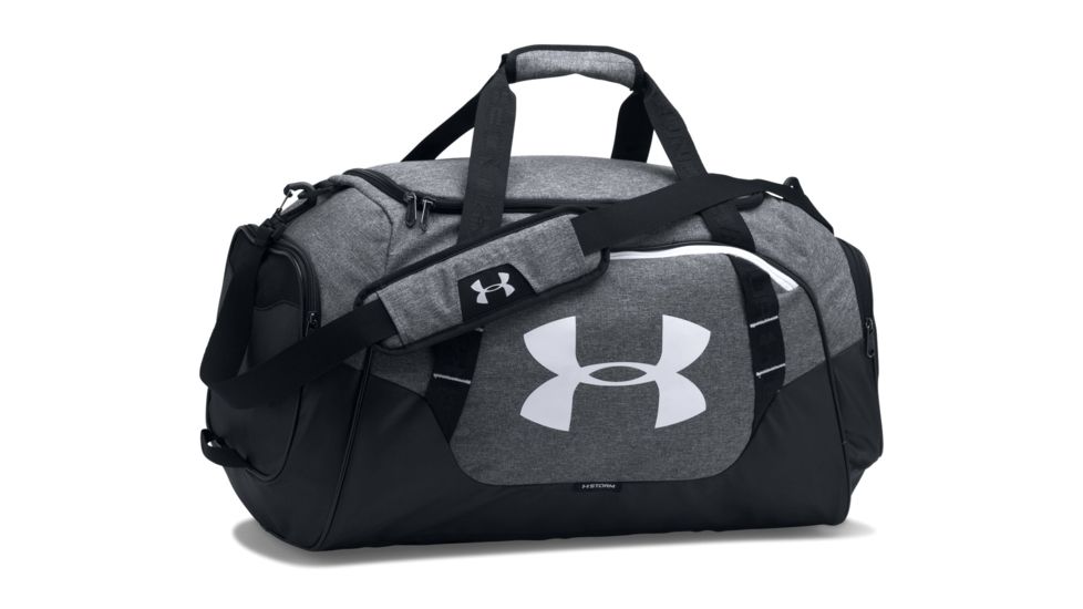 Under Armour Undeniable 3.0 Medium Duffle Bag, Graphite/Black/White, 1300213-041-OSFA