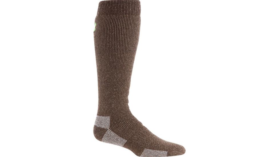 Under Armour Under Armour Scent Control II Over-The-Calf Sock, Hearthstone/Orange, 9-11 Medium U724-HST/VEL-MD