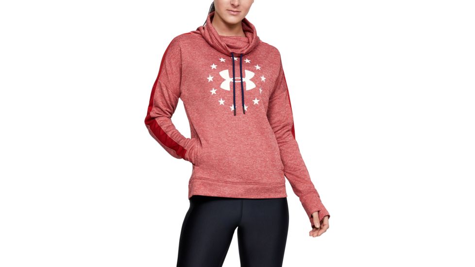 Under Armour Womens Freedom Funnel Neck, Red - 1347196610SM