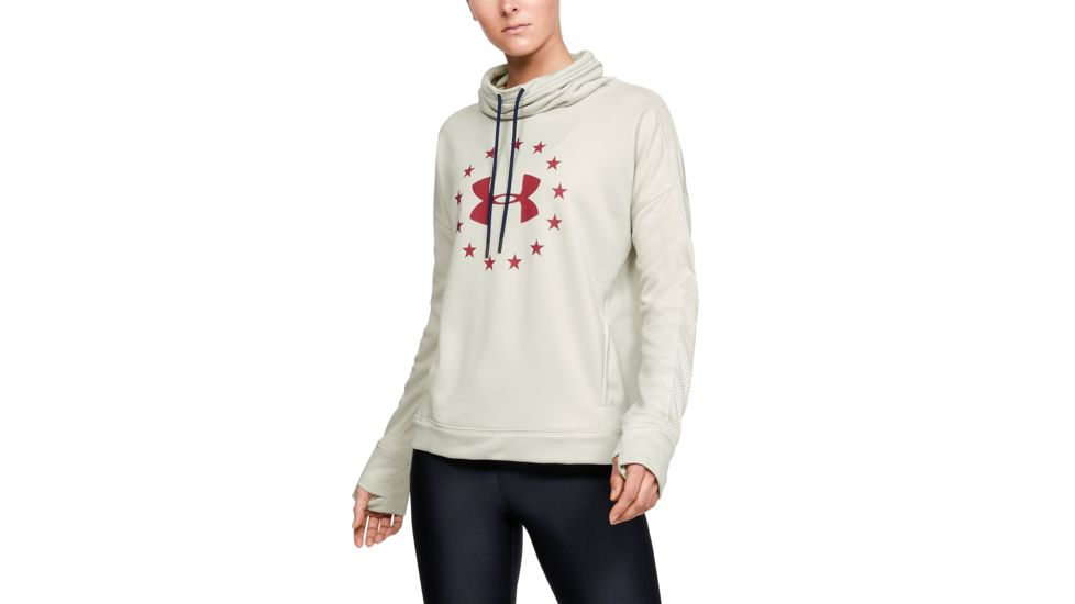 Under Armour Freedom Funnel Neck Top - Women's, Summit White, 2X-Large, 13471961102X