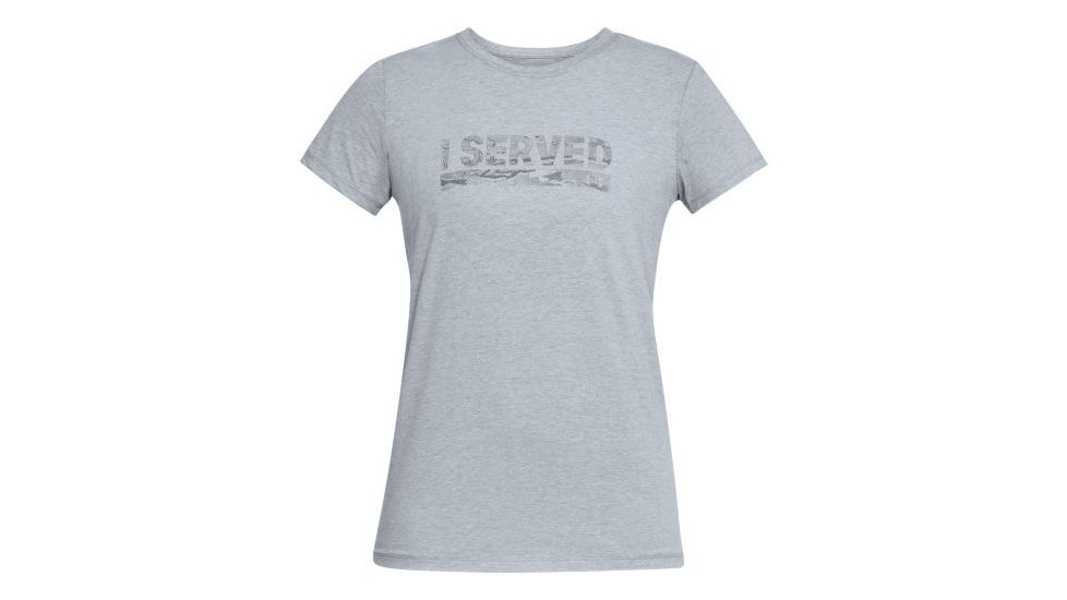 Under Armour Womens I Served T 2.0, Steel Light Heather - 1300399035SM