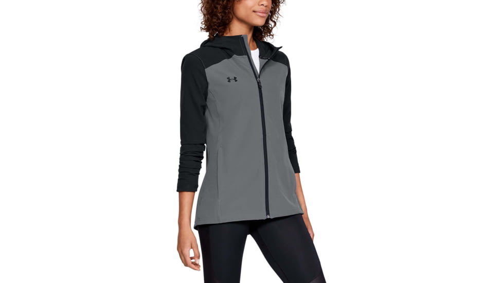 Under Armour Womens Ua Challenger Ii Storm Shell Jacket, Graphite - 1314638040LG