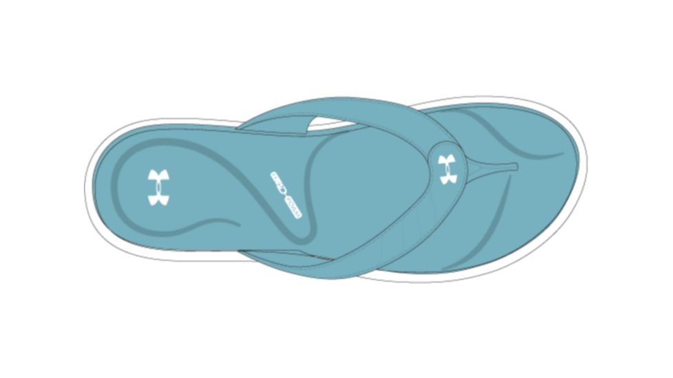 Under Armour UA Marbella VII Sandals - Women's, 8, White/Blue, 30227231018