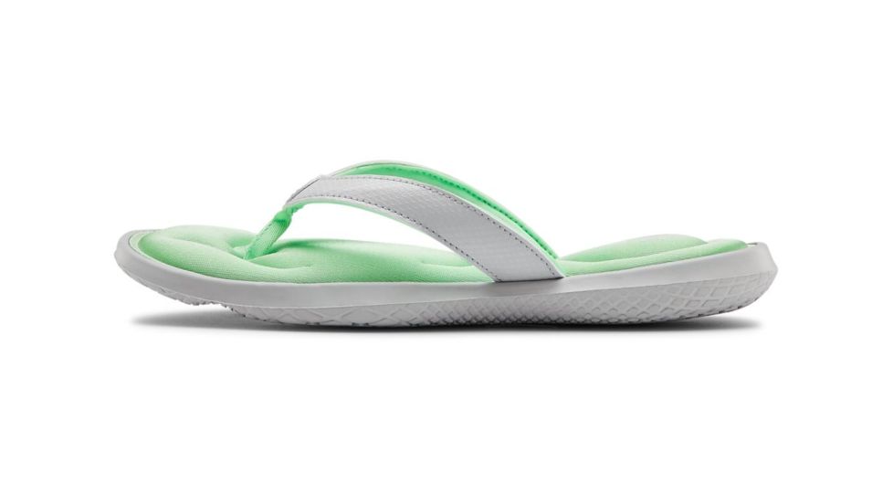 Under Armour UA Marbella VII Sandals - Women's, 10, White/Green, 302272310210