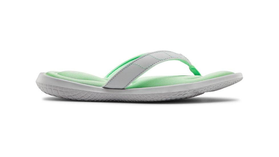 Under Armour UA Marbella VII Sandals - Women's, 10, White/Green, 302272310210