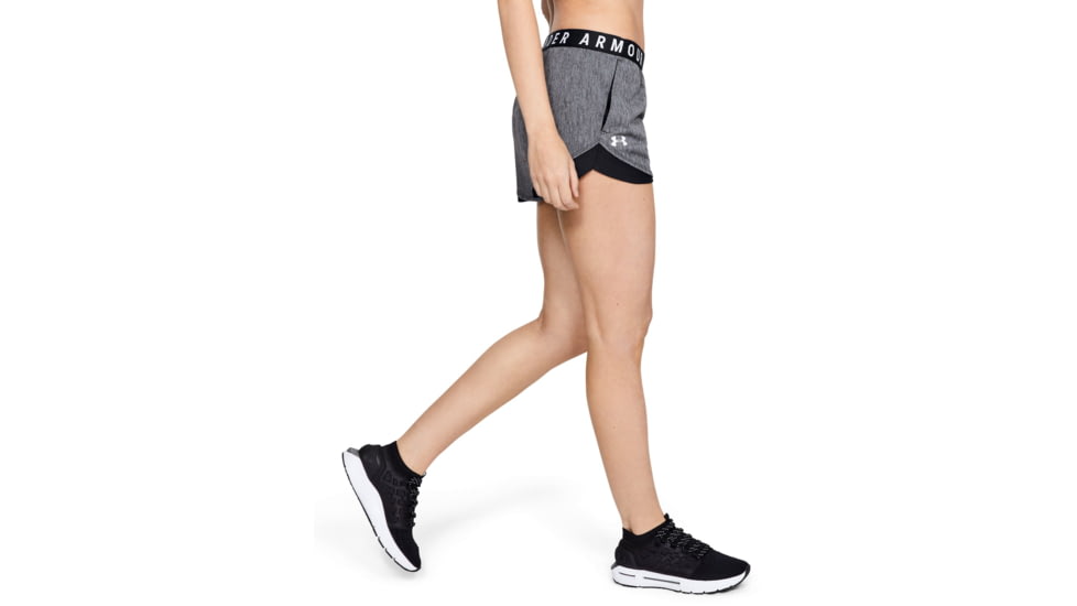 Under Armour Womens Ua Play Up Shorts 3.0 Twist, Black - 1349125001LG