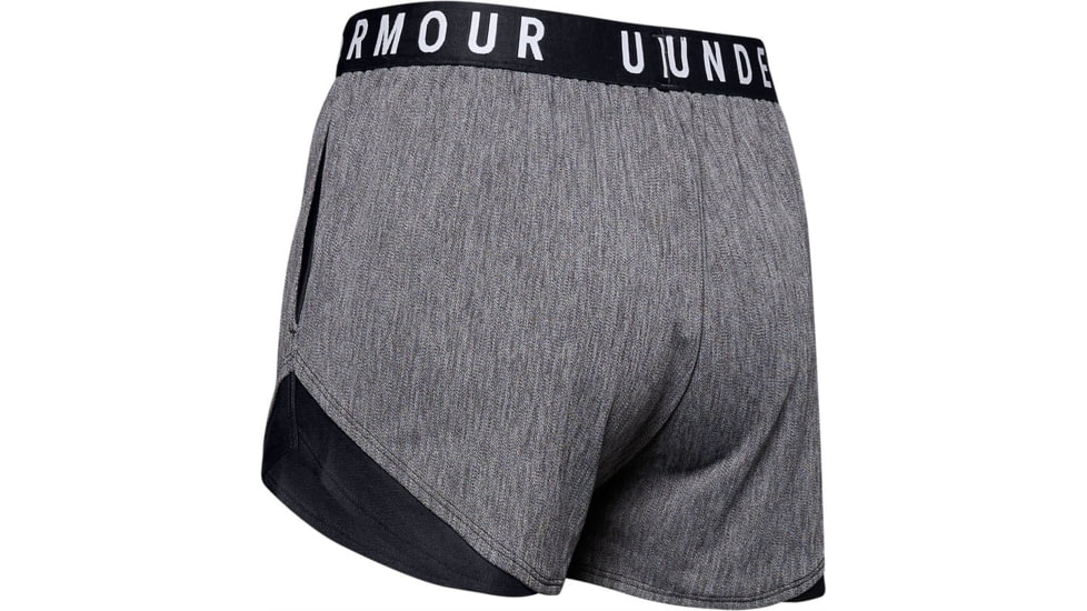 Under Armour Womens Ua Play Up Shorts 3.0 Twist, Black - 1349125001LG