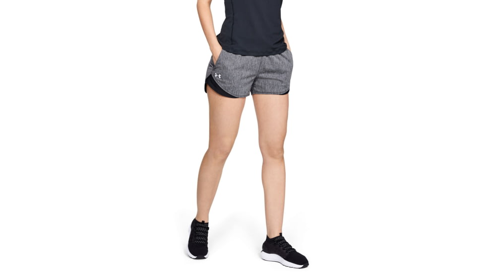 Under Armour Womens Ua Play Up Shorts 3.0 Twist, Black - 1349125001LG
