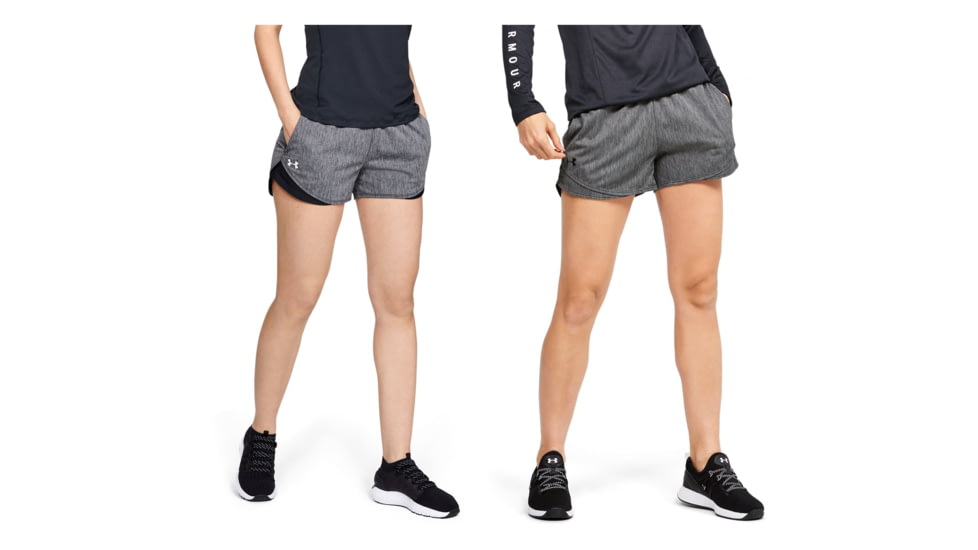 Under Armour Women's Ua Play Up Shorts 3.0 Twist 1349125, Black, Jet Gray