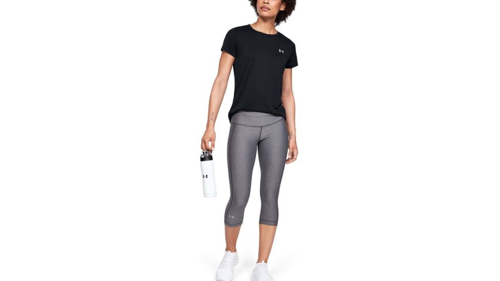 Under Armour Womens UA Tech T-Shirt - Womens, Black, Small, 1277207001SM