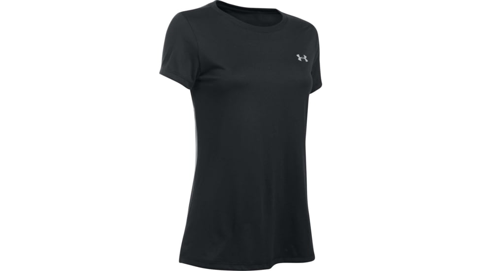 Under Armour Womens UA Tech T-Shirt - Womens, Black, Small, 1277207001SM