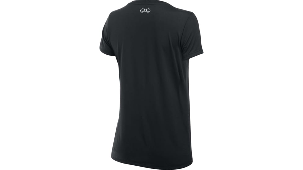 Under Armour Womens UA Tech T-Shirt - Womens, Black, Small, 1277207001SM