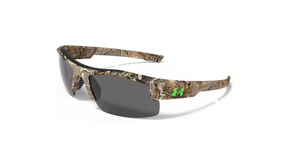 Under Armour Youth Nitro L Sunglasses, Realtree Frame, Gray Multiflection Lens U8600048-878701