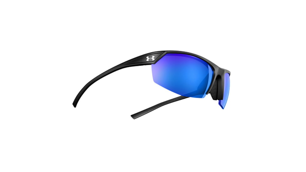 Under Armour Zone 2.0,Satin Black Frame w/Black Rubber,Blue Mirror Len, U8600050-010168