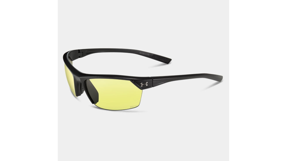Under Armour Zone 2.0, Wwp, Satin Black w/Gray, Yellow &amp; Clear Lenses, U8631050-010195