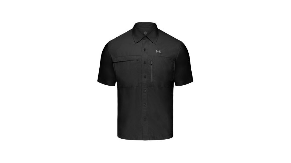 UnderArmour Men's AllSeasonGear Flats Guide II Shortsleeve - Black Color 1004210-001
