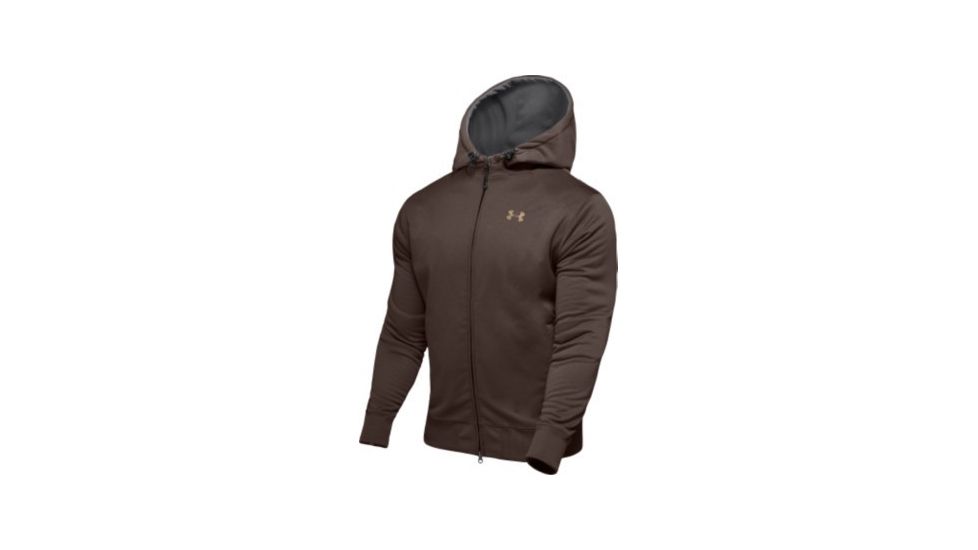 UnderArmour Men's ColdGear Armour Fleece Full Zip Hoody - Timber Color 1006264-241