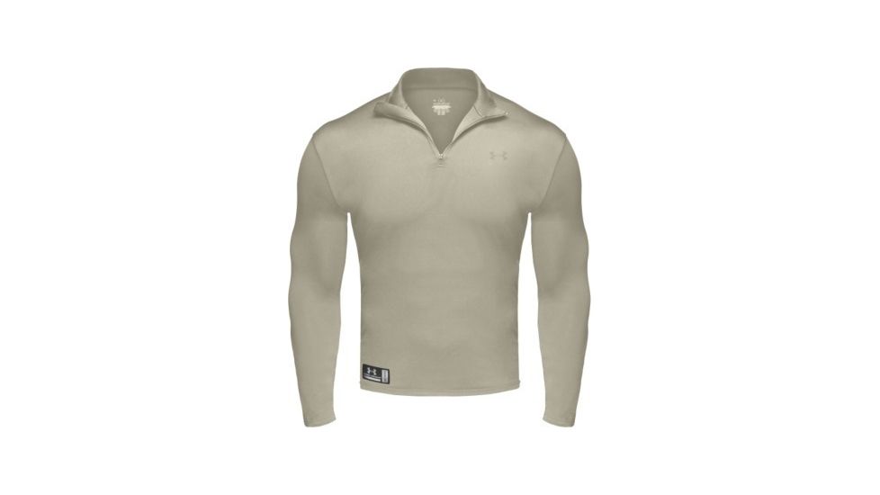 Under Armour Men's ColdGear Tactical 1/4 Zip - Desert Color 1005557-290