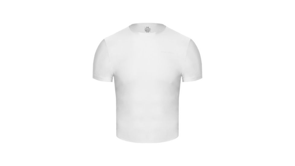 UnderArmour Men's HeatGear Relaxed Crew - White Color 1000884-100