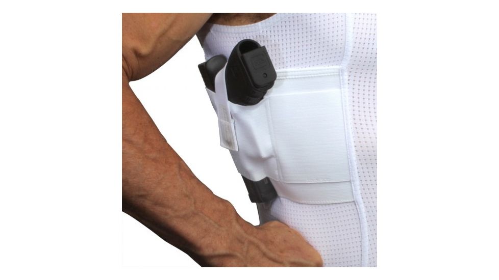 UnderTech Undercover Mens Concealment Holster Tank Top Coolux Shirt,White,XL T1276WH-XL