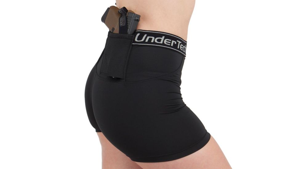 UnderTech Undercover UTUC Womens Concealment Short Shorts, Black 4021-BLK-LG, EDEMO1