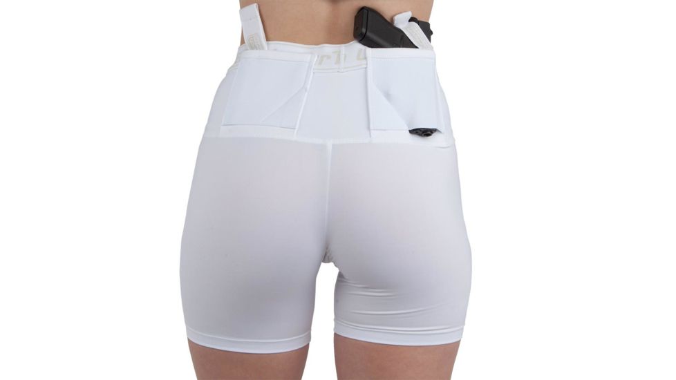 Undertech Undercover Womens Concealment Holster Shorts,White 4020-WHI-MD