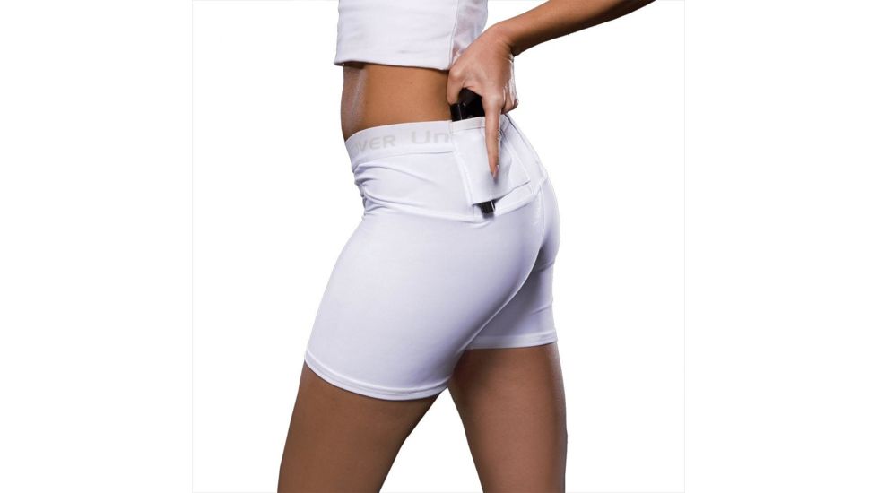 Undertech Undercover Womens Concealment Holster Shorts,White 4020-WHI-MD
