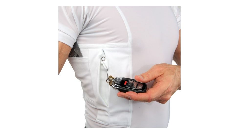 UnderTech Undercover Mens Travel Safe Crew Neck Shirt,White,2XL TS0293WT-2X