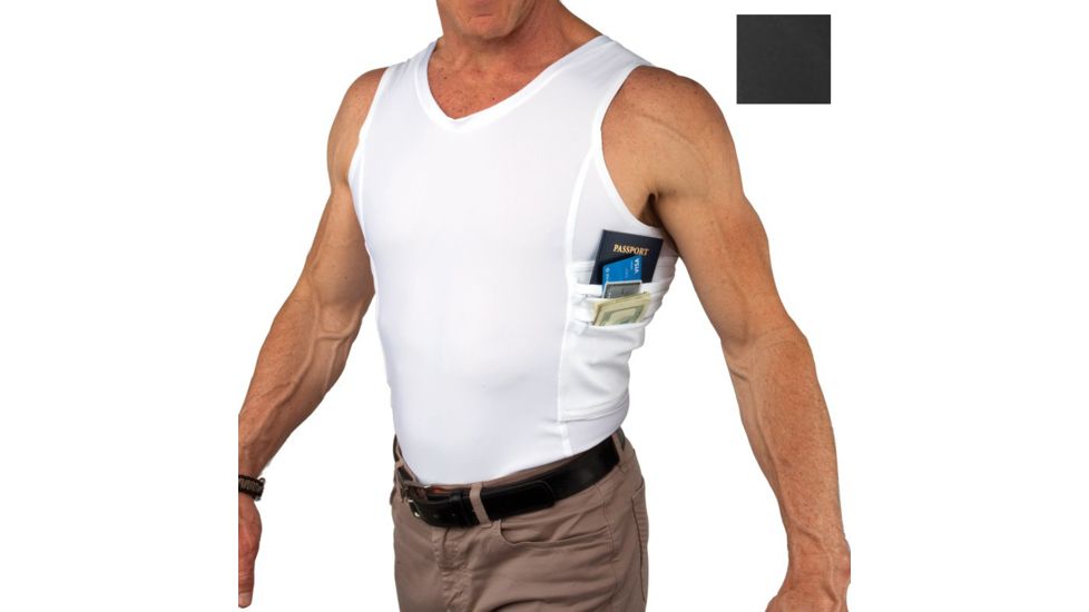 UnderTech Undercover Mens Travel Safe Tank Top,Black,2XL TS0823BK-2X