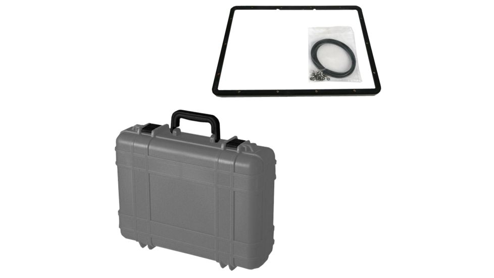 Underwater Kinetics 518 Waterproof ABS Construction Dry Case w/Panel Ring, Grey 502012