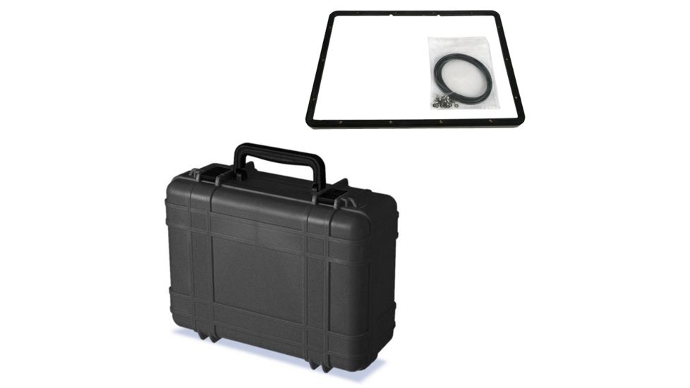 Underwater Kinetics 718 Dry Case, Shipping, Panel Ring, Black 502511