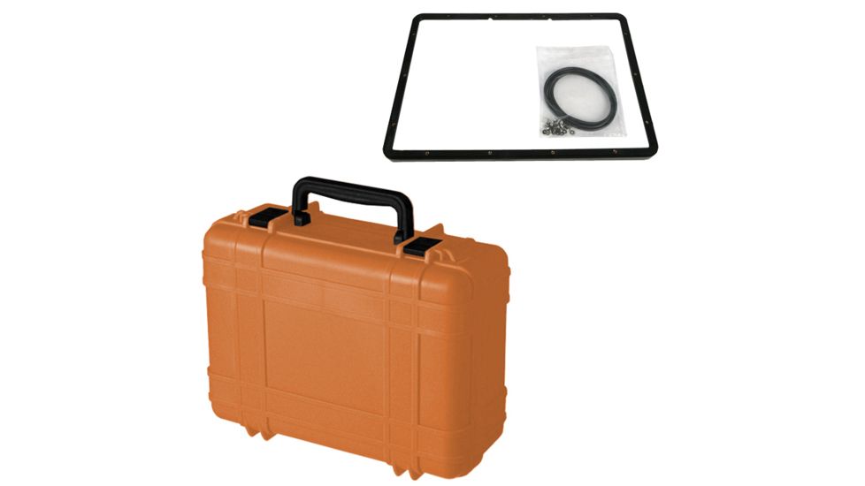 Underwater Kinetics 718 Dry Case, Shipping, Panel Ring, Orange 502514