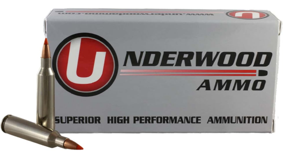 Underwood Ammo .22-250 Remington 50 Grain Polymer Tipped Spitzer Nickel Plated Brass Cased Rifle Ammo, 20 Rounds, 427
