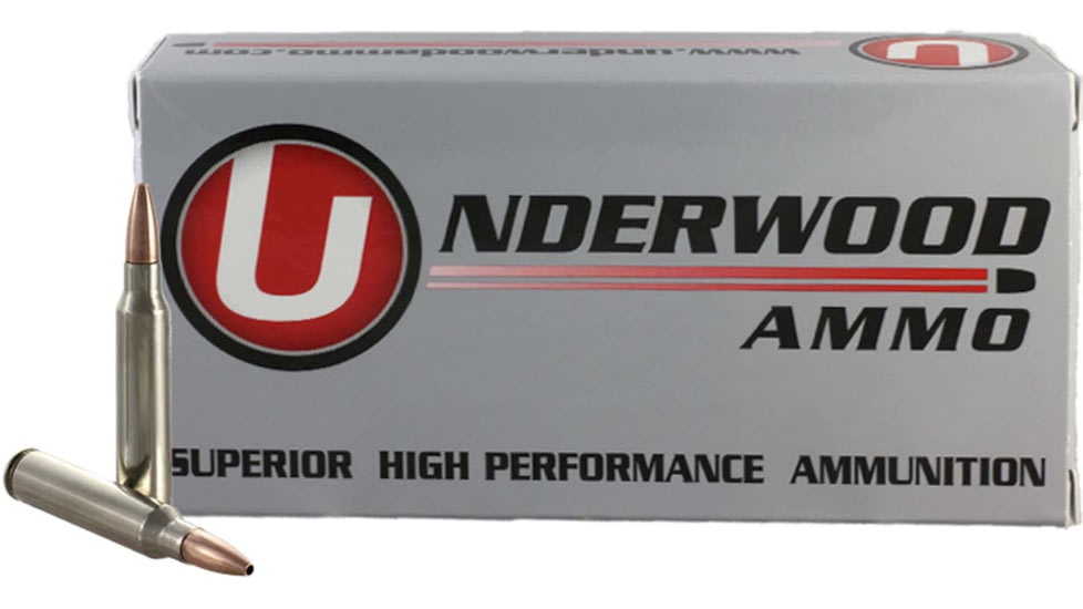 Underwood Ammo .223 Remington 62 Grain Solid Monolithic Hollow Point Nickel Plated Brass Cased Rifle Ammo, 20 Rounds, 420