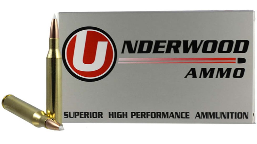 Underwood Ammo .25-06 Remington 110 Grain Polymer Tipped Spitzer Nickel Plated Brass Cased Rifle Ammo, 20 Rounds, 533
