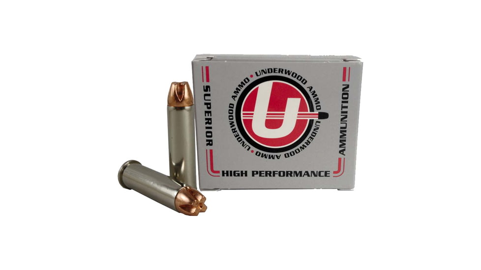 Underwood Ammo .327 Federal Magnum 95 Grain Solid Monolithic Nickel Plated Brass Cased Pistol Ammo, 20 Rounds, 930