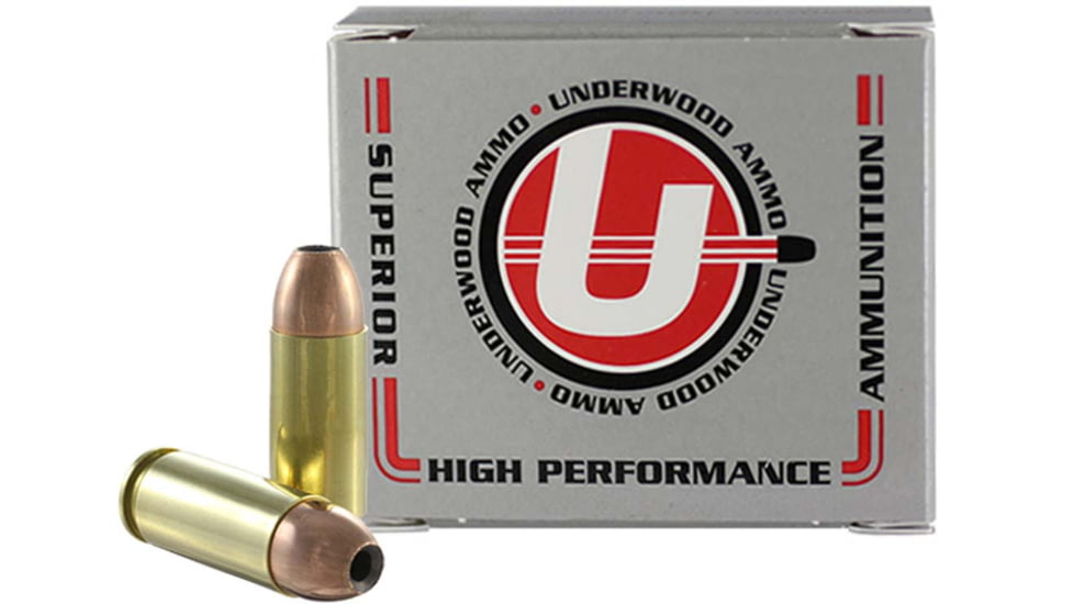 Underwood Ammo .356 TSW 115 Grain Jacketed Hollow Point Brass Cased Pistol Ammo, 20 Rounds, 158