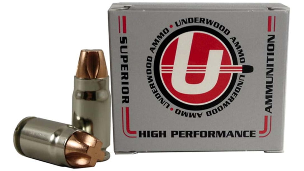 Underwood Ammo .357 Sig 115 Grain Solid Monolithic Nickel Plated Brass Cased Pistol Ammo, 20 Rounds, 645