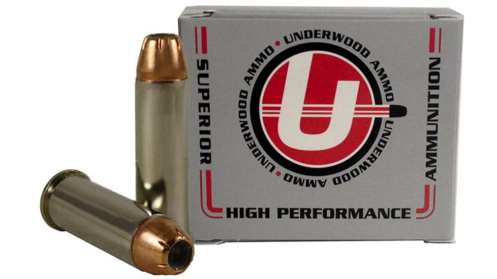 Underwood Ammo .38 Special +P 125 Grain Jacketed Hollow Point Nickel Plated Brass Cased Pistol Ammo, 20 Rounds, 129