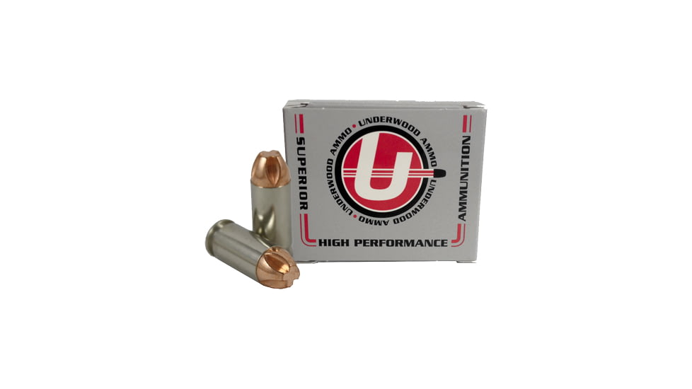 Underwood Ammo .40 S&amp;W 140 Grain Xtreme Penetrator Solid Monolithic Nickel Plated Brass Cased Pistol Ammo, 20 Rounds, 829