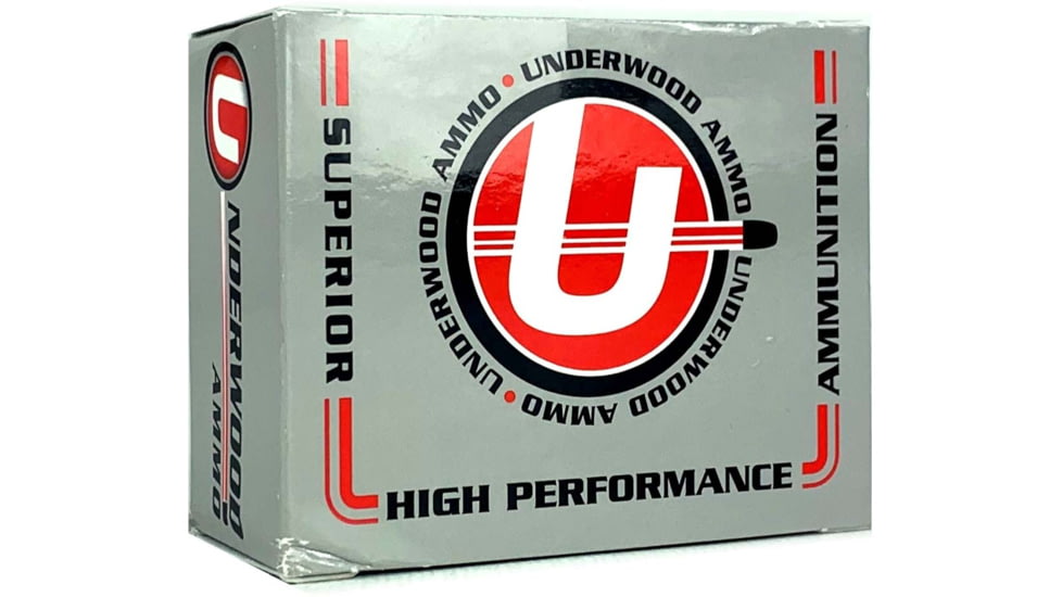 Underwood Ammo .44 Remington Magnum 225 Grain Solid Copper Hollow Point Nickel Plated Brass Cased Pistol Ammo, 20 Rounds, 324