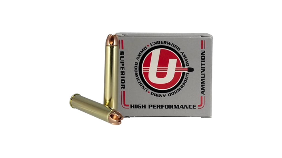 Underwood Ammo .444 Marlin 220 Grain Solid Monolithic Nickel Plated Brass Cased Rifle Ammo, 20 Rounds, 554