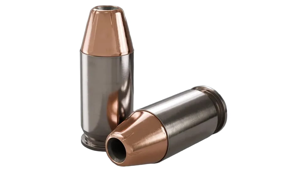 Underwood Ammo .45 ACP +P 185 Grain Jacketed Hollow Point Nickel Plated Brass Cased Pistol Ammo, 20 Rounds, 332
