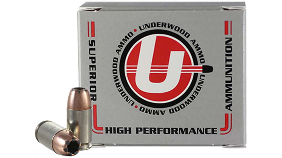 Underwood Ammo .45 GAP 230 Grain Jacketed Hollow Point Nickel Plated Brass Cased Pistol Ammo, 20 Rounds, 445