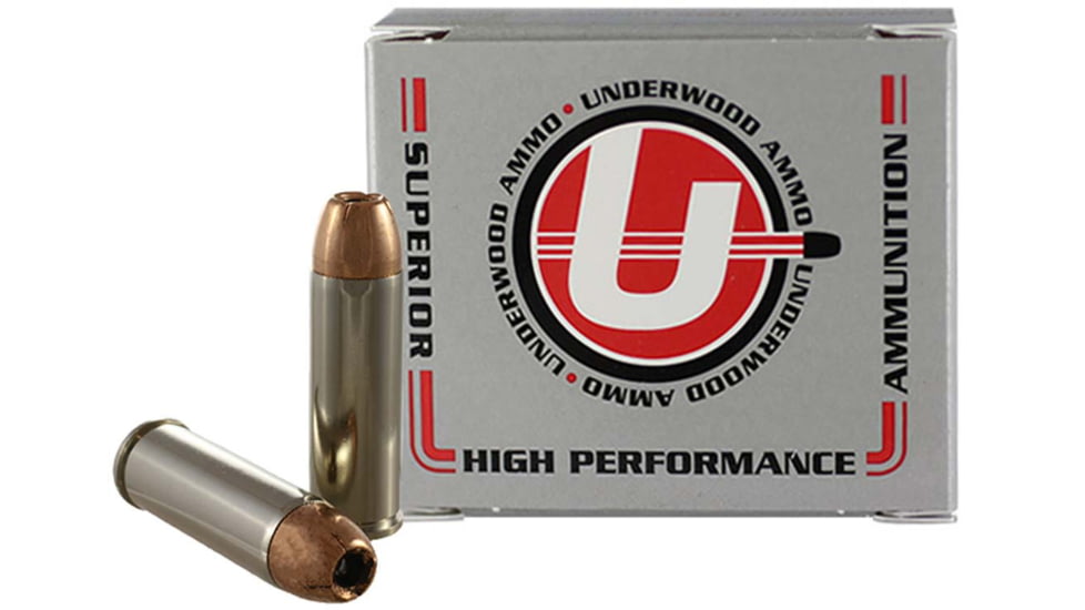 Underwood Ammo .454 Casull 300 Grain Jacketed Hollow Point Nickel Plated Brass Cased Pistol Ammo, 20 Rounds, 342