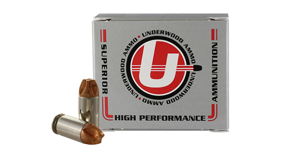 Underwood Ammo .45 ACP 135 Grain Solid Monolithic Nickel Plated Brass Cased Pistol Ammo, 20 Rounds, 843