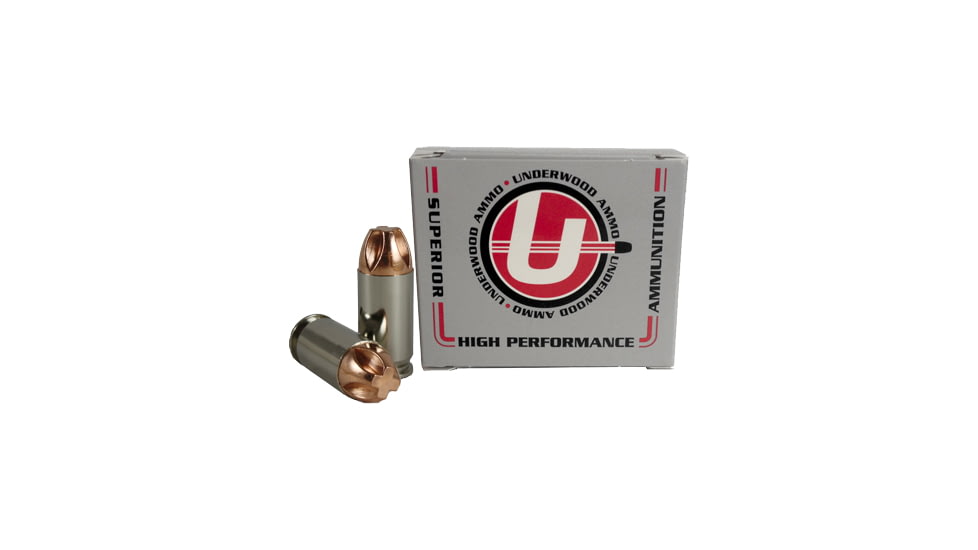 Underwood Ammo .45 ACP +P 200 Grain Solid Monolithic Nickel Plated Brass Cased Pistol Ammo, 20 Rounds, 646