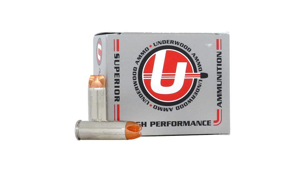 Underwood Ammo .45 Colt 250 Grain Solid Monolithic Nickel Plated Brass Cased Pistol Ammo, 20 Rounds, 838